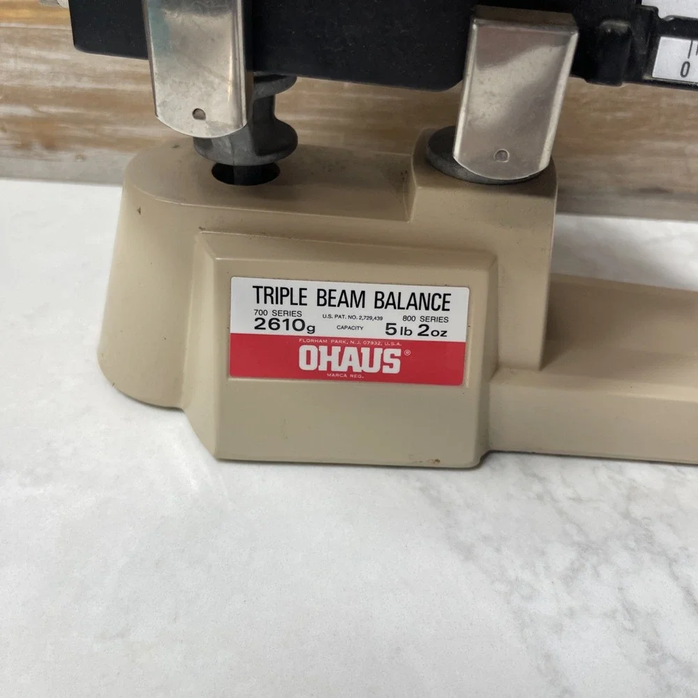 OHAUS TRIPLE BEAM BALANCE 700 / 800 SERIES 2610g 5lb 2oz CAPACITY SCALE